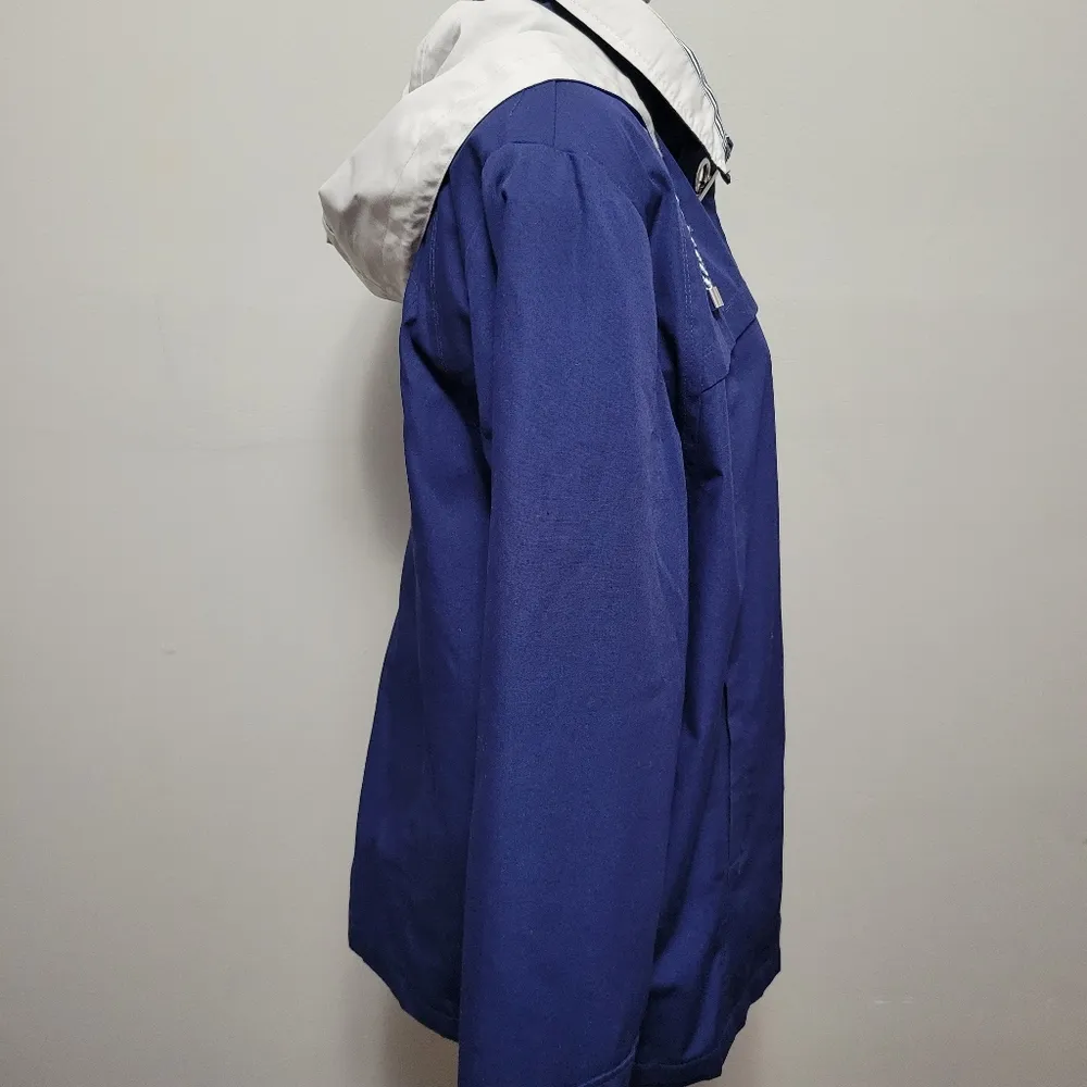 Mackintosh of New England Navy Hooded Parka Size Large - Image 4