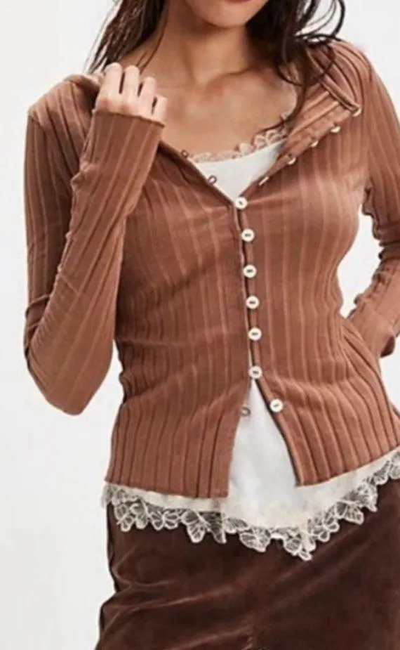 Free People Tilly Long Sleeve Cardigan Top - Image 2