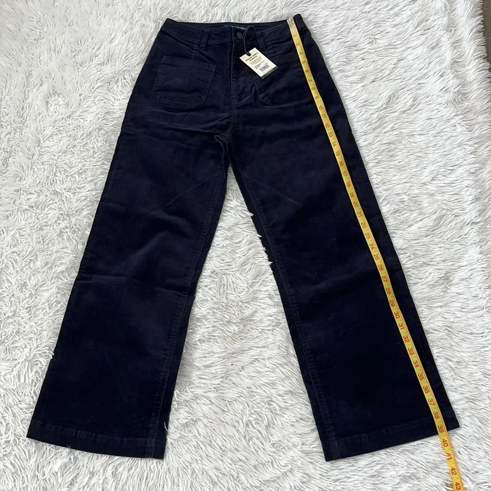 UNITED BY BLUE Women’s Organic Corduroy Wide Leg PantNight sky size 27 - Image 11