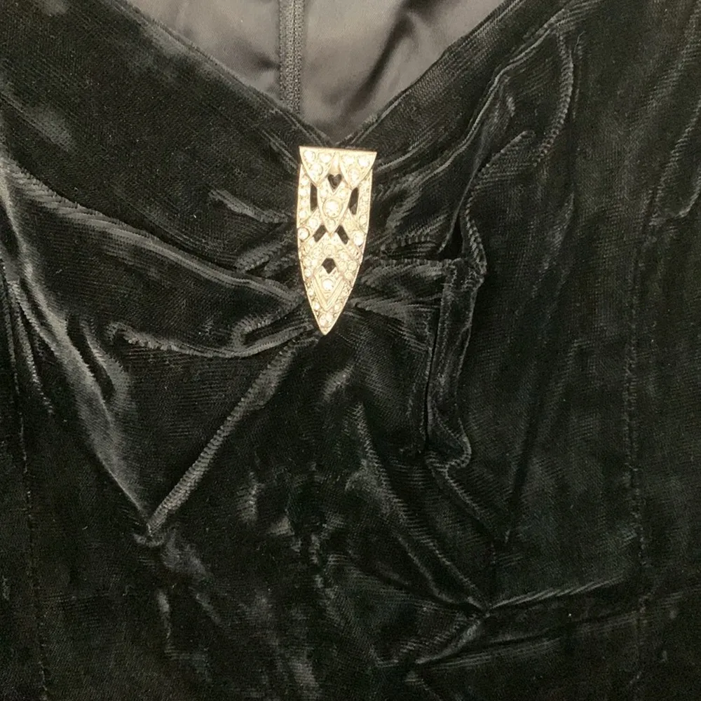 Gunne Sax Black Velvet Dress - Image 9