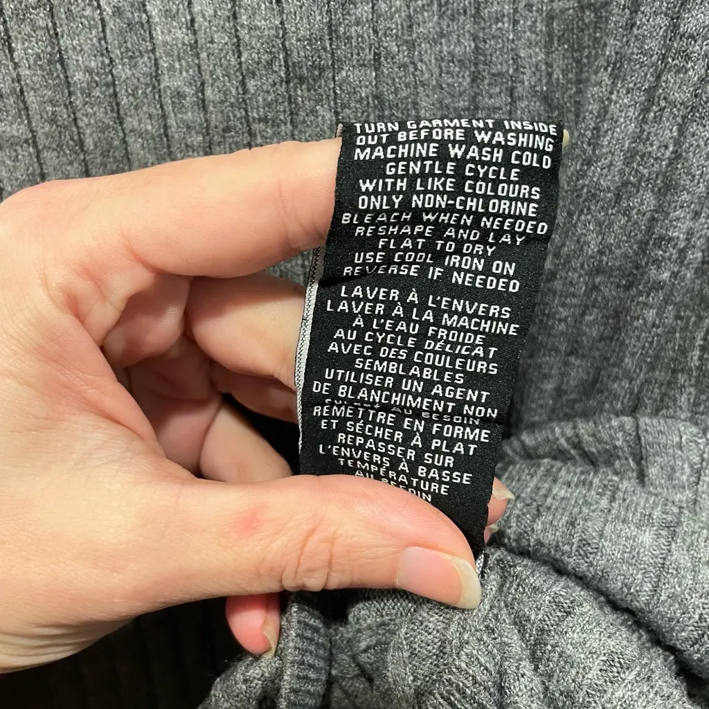 $170 NWT! 7 For All Mankind Ribbed Midi Tank Sweater Dress - Image 4