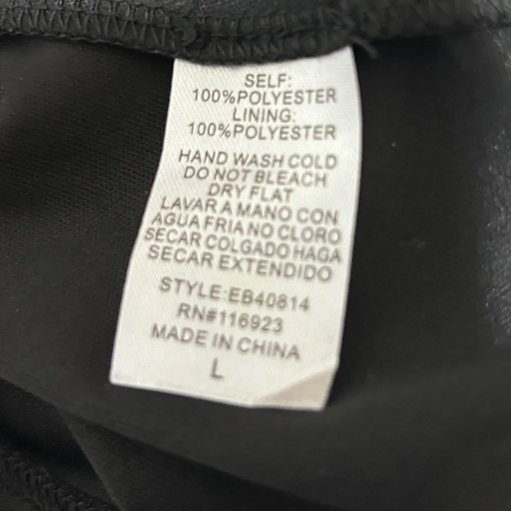 Easel Women Tulle Maxi Skirt L Black Asymmetrical Tiered Gothic Fairycore Mesh - Image 6