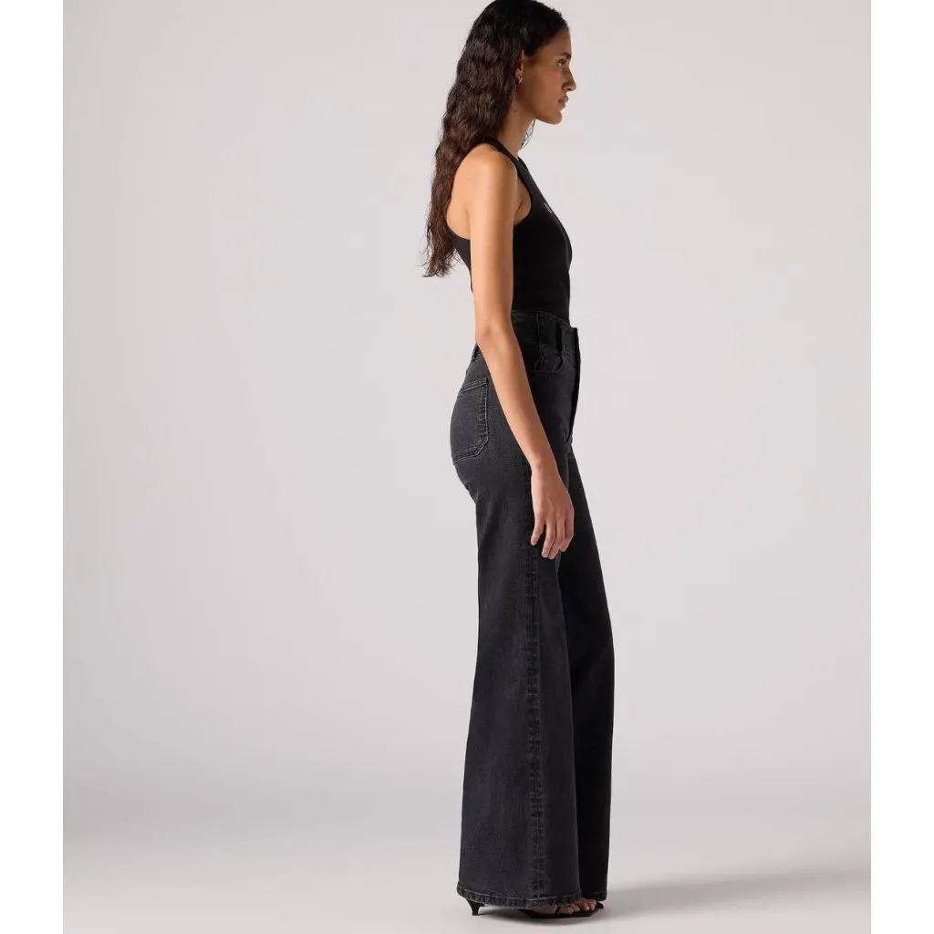 Levi's Women's 26x32 Jeans Ribcage Bell First Or Last No Dp - Black - Image 2