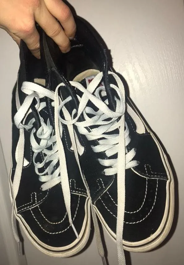 Vans Lightly Worn Black High Top - Image 2