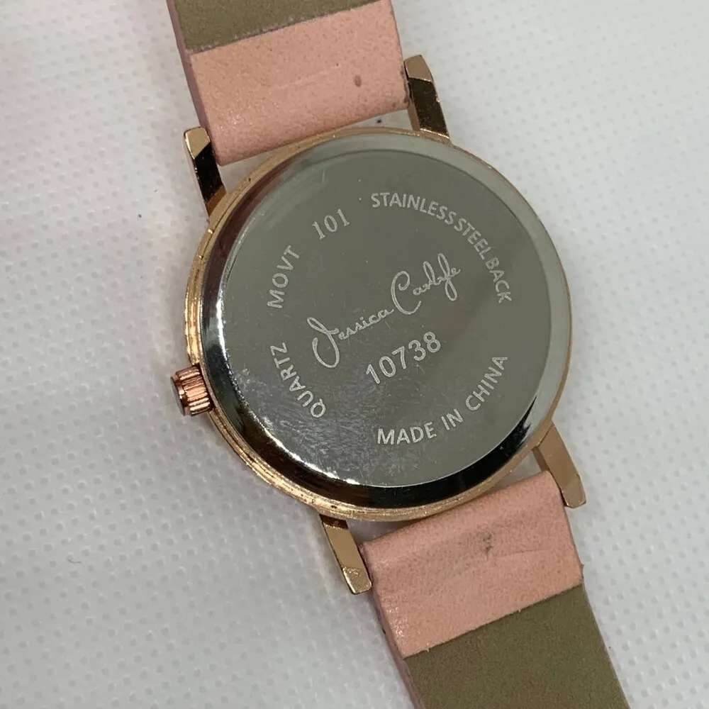 Jessica Carlyle women elephant dial quartz watch rose gold tone 33mm running - Image 5