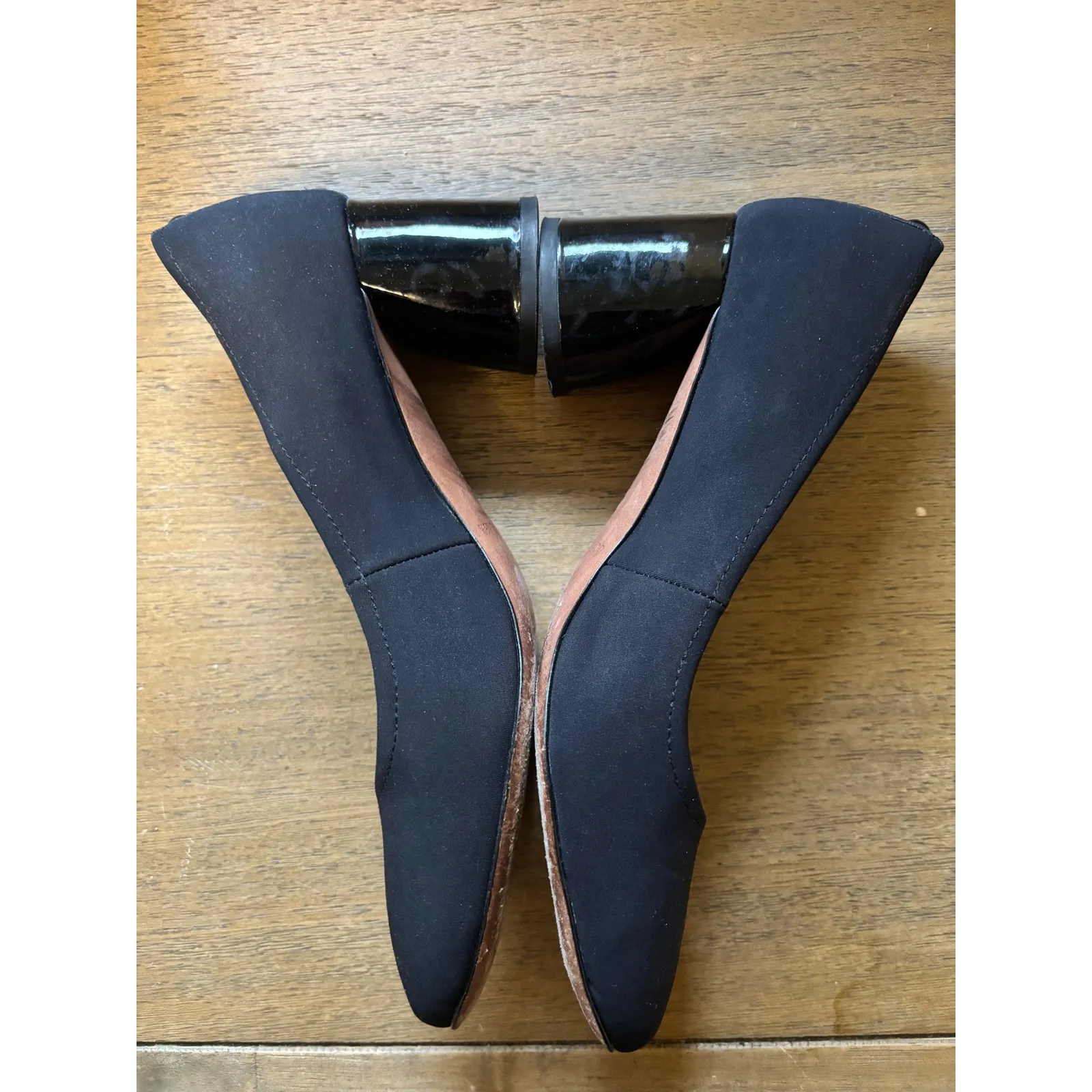 Donald Pliner Black Circle Block Heel Pumps Size‎ 7M - Image 5