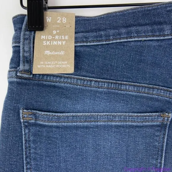NEW Madewell 9" Mid-Rise Skinny Jeans in‎ Orland Wash: TENCEL™ Denim 28 - Image 15