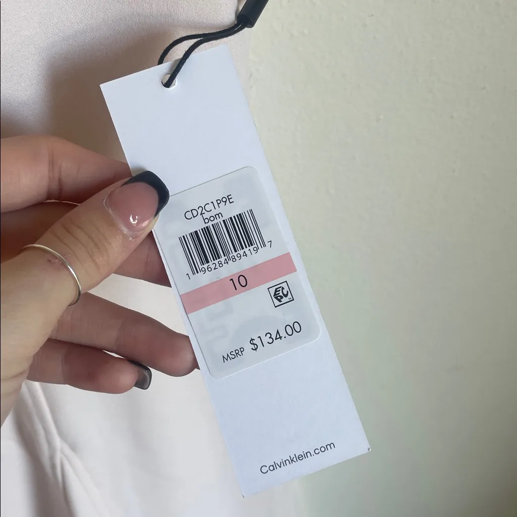 NWT Calvin Klein Pink Midi Dress - Image 7