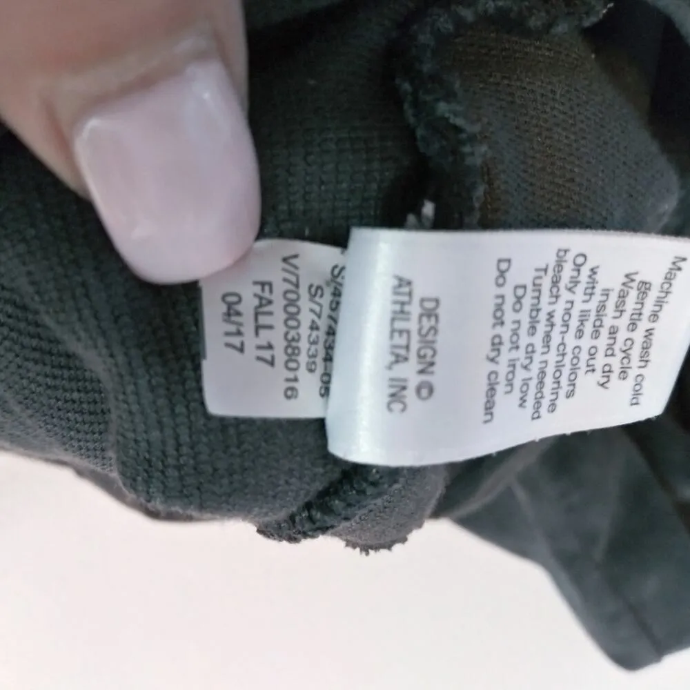 Athleta Gray Cord High Waisted Metro Leggings Athletic Stretchy Size  M - Image 8