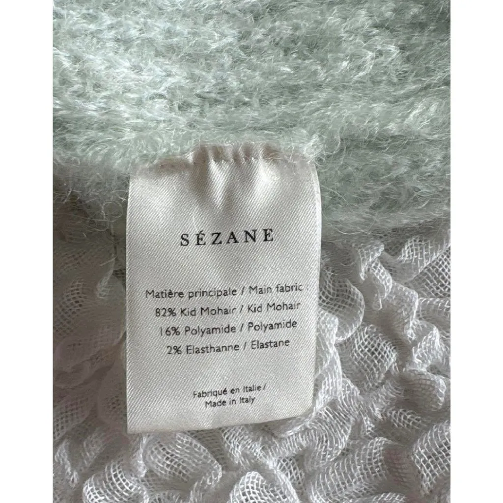 Rare Sezane mint light green Italy jumper sweater SZS - Image 5