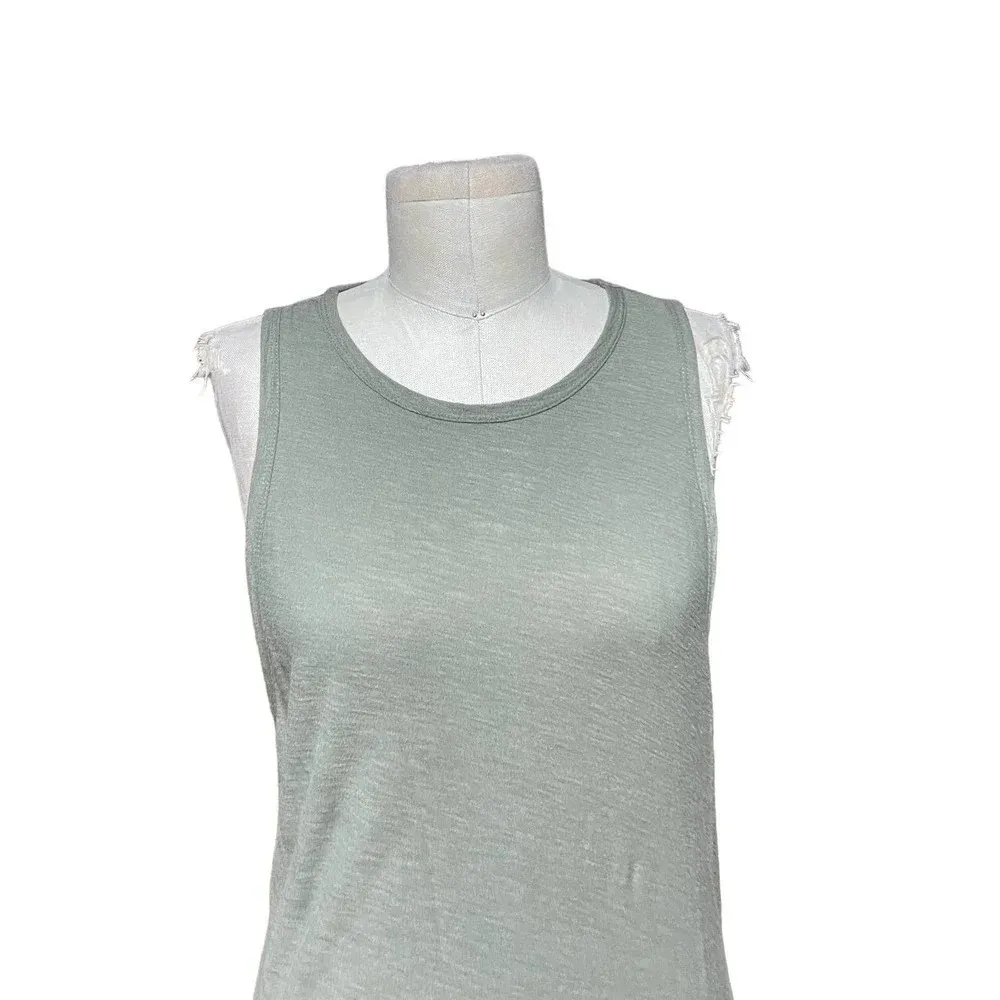 James Perse Scoop‎ Back Tank Dress Artillary Green Size 3 / US Large - Image 4