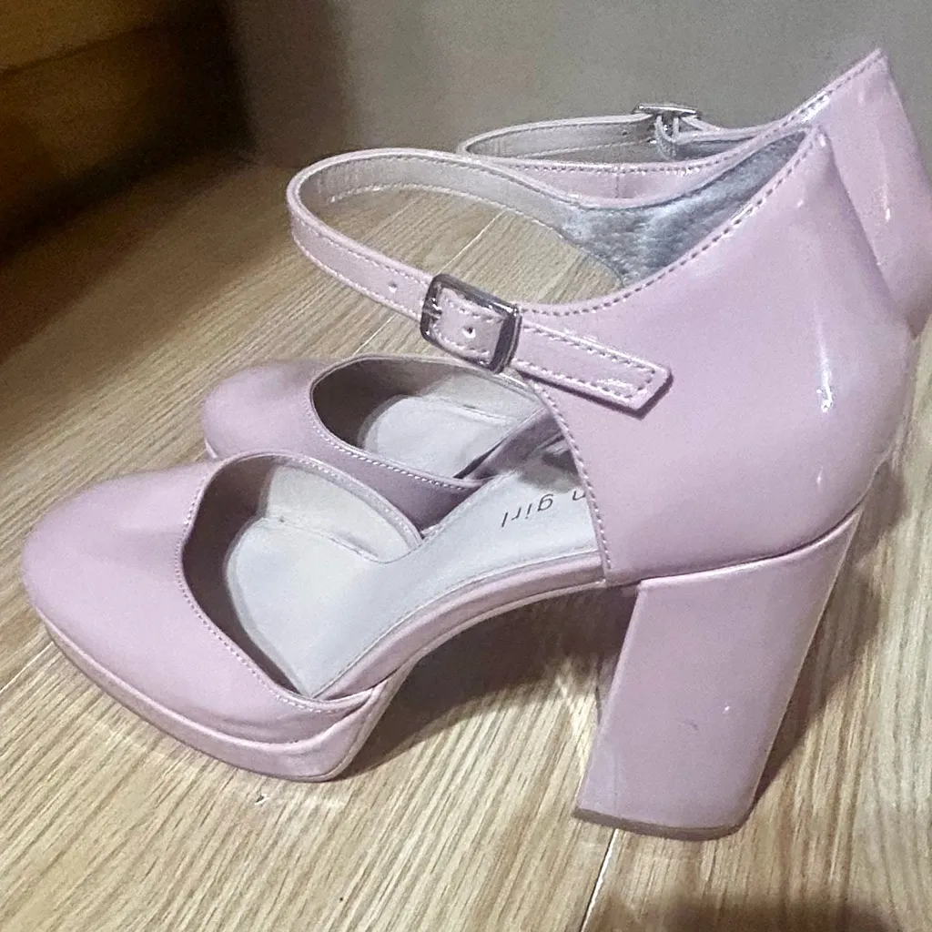 Women 9.5 blush pink Elegant chunky Platform Heels ‘Madden girl’ - Image 8