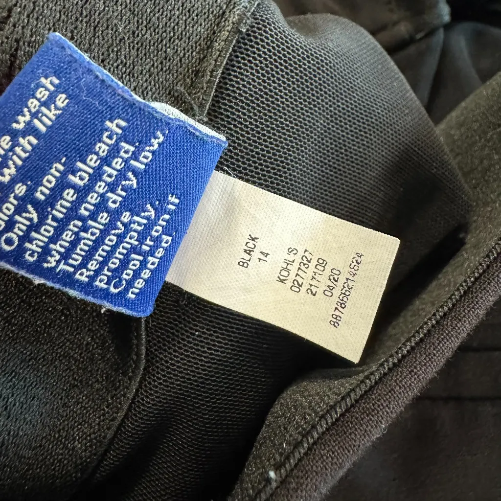 Apt. 9 Black Dress Pants Slacks BootCut Women's Plus Size 14 - Image 9