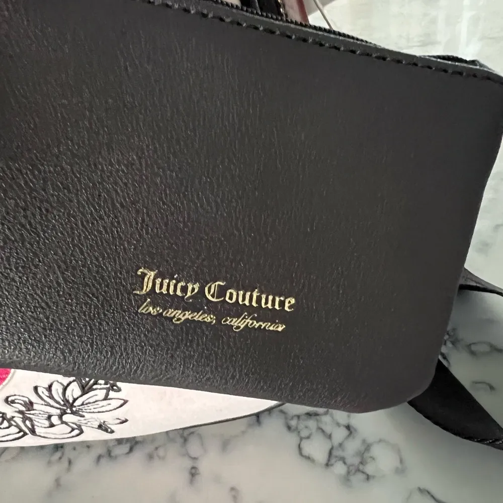 JUICY COUTURE Pink POWDER Blush Embroidered VELOUR Bag BACKPACK New $99 - Image 3