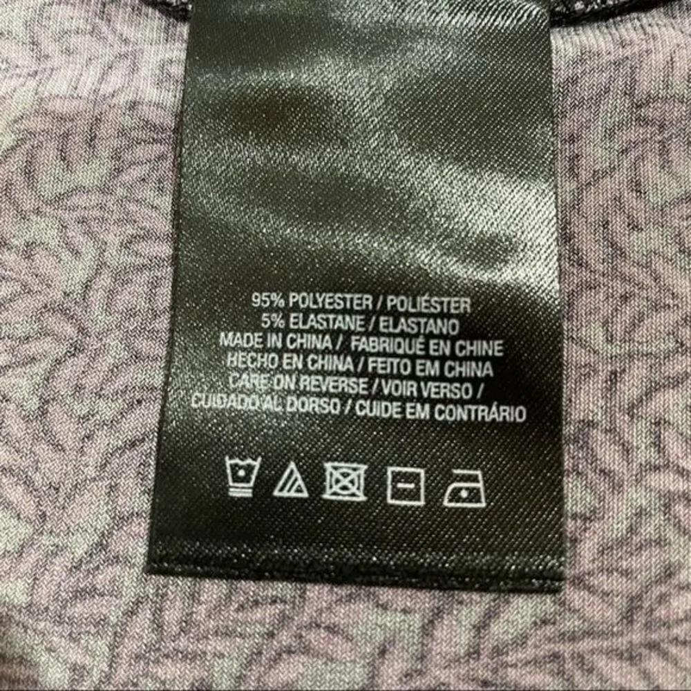 TAHARI Long Sleeve Workout Top Purple Size Large - Image 4