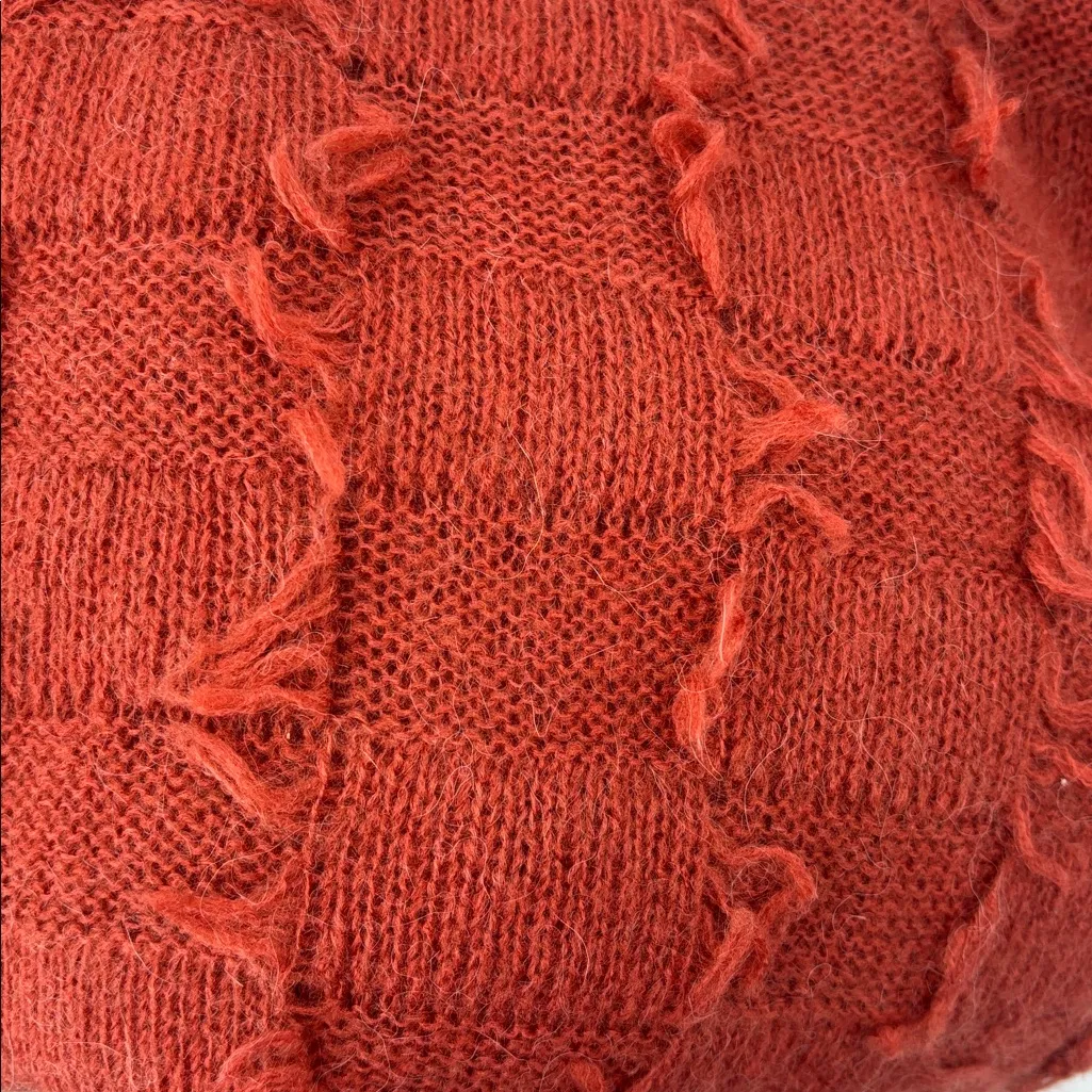Maeve Janis Fringed Cardigan color Colour: CRIMSON - Image 9