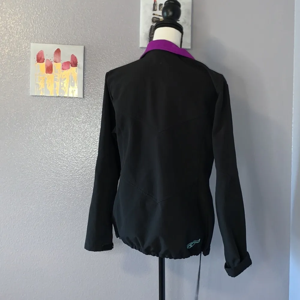 Fly Racing black & purple fleece lined athletic winter jacket - Image 6