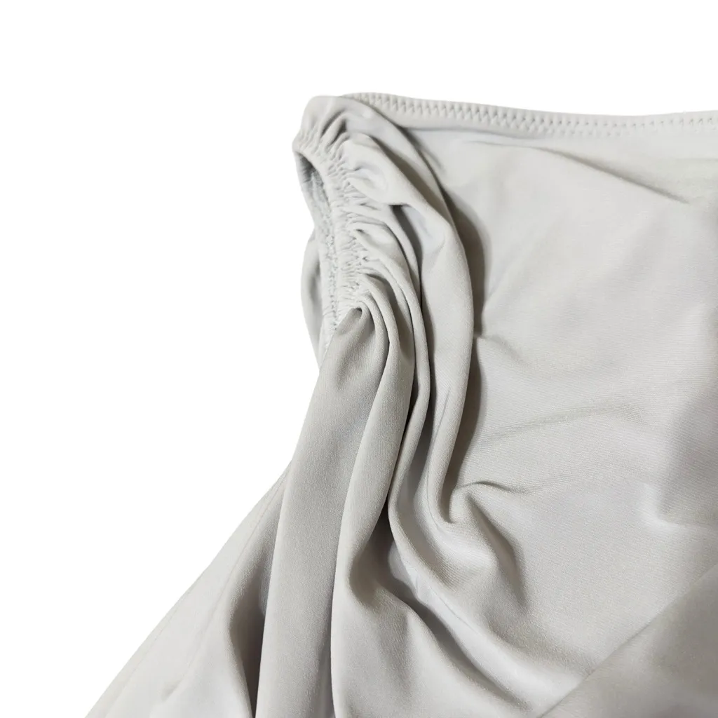 Norma Kamali Diana Bra Top Oyster Asymmetrical NWT XS Neutral Minimalist - Image 6