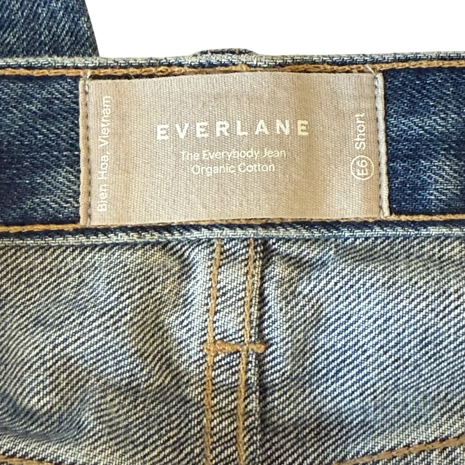 Everlane‎ The Everybody Jeans High Rise Size E6 Short Loose Fit Unisex 32x30.5 - Image 7