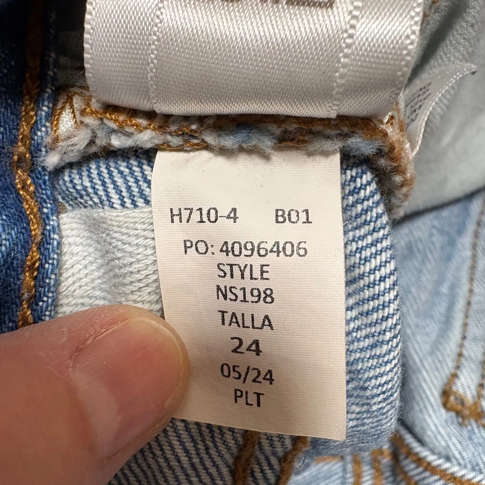 Madewell‎ Low Slung Baggy Jeans Women's Size 24 Distressed Light Wash Wide Leg - Image 12