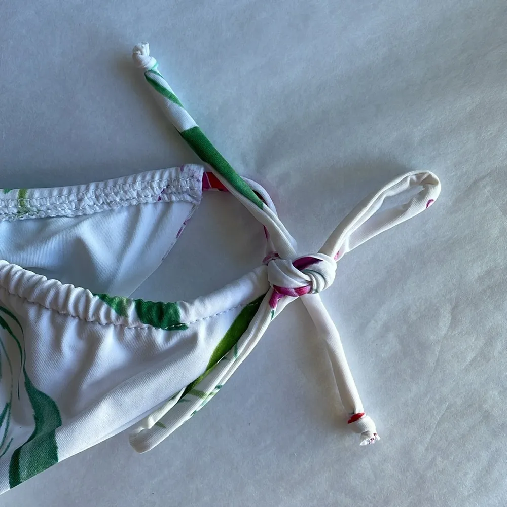 Tinibikini Floral Side Tie Bikini Bottoms - Image 3