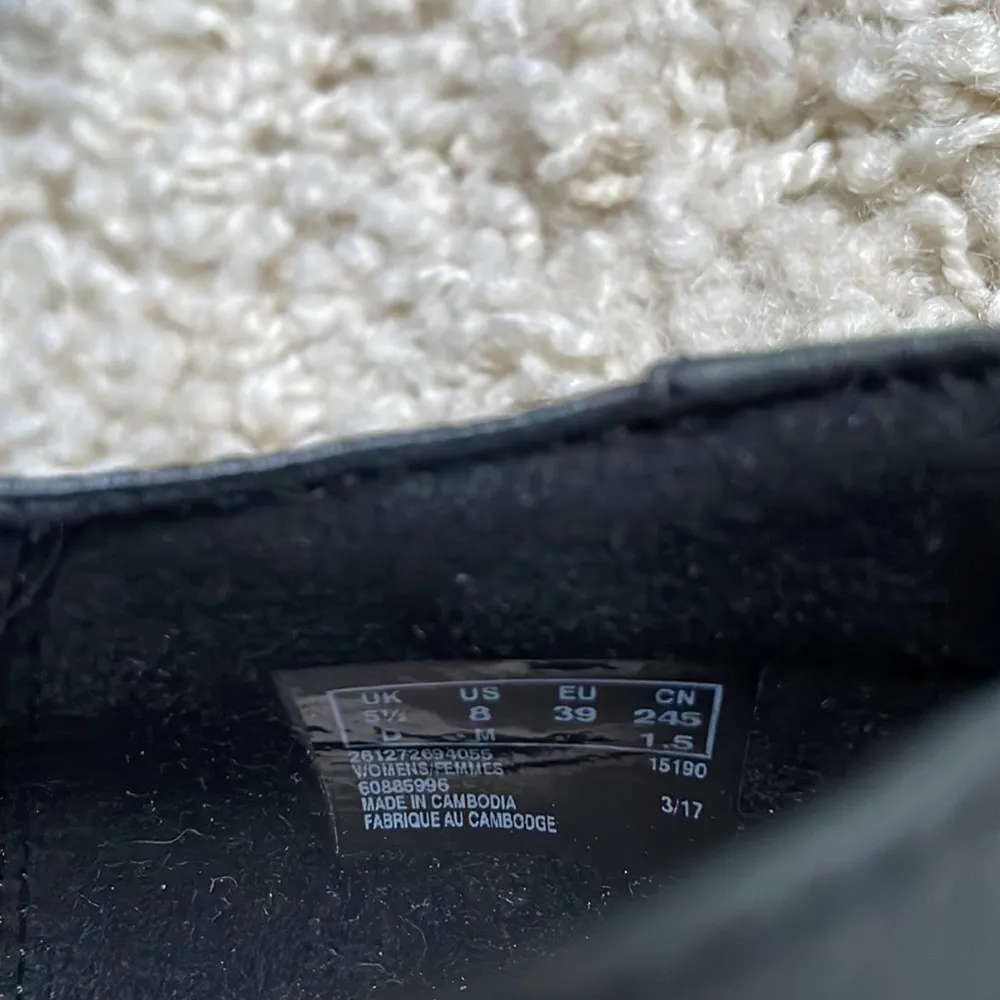 Clarks Lilia Lola nubuck ortholite insole black leather lace up sneakers - Image 9