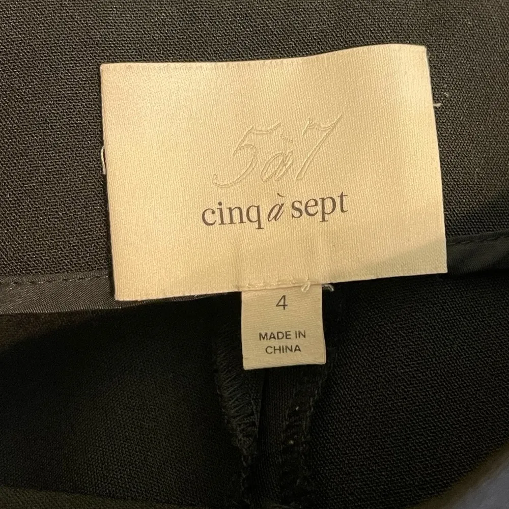 Cinq A Sept Black White Striped Kiana Pants Size 4 - Image 7