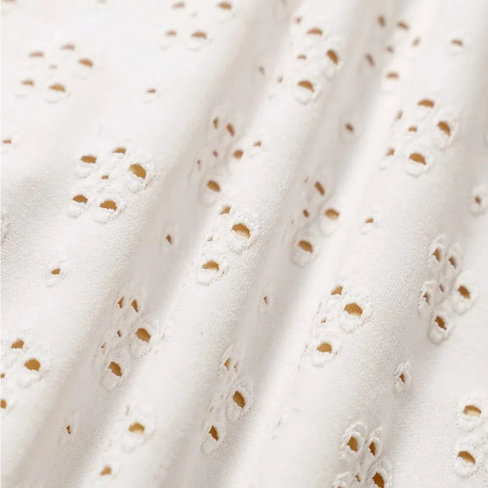 BERLOOK Ruched Floral Cutout Bikini Top ONLY 59 White Size XL - Image 7