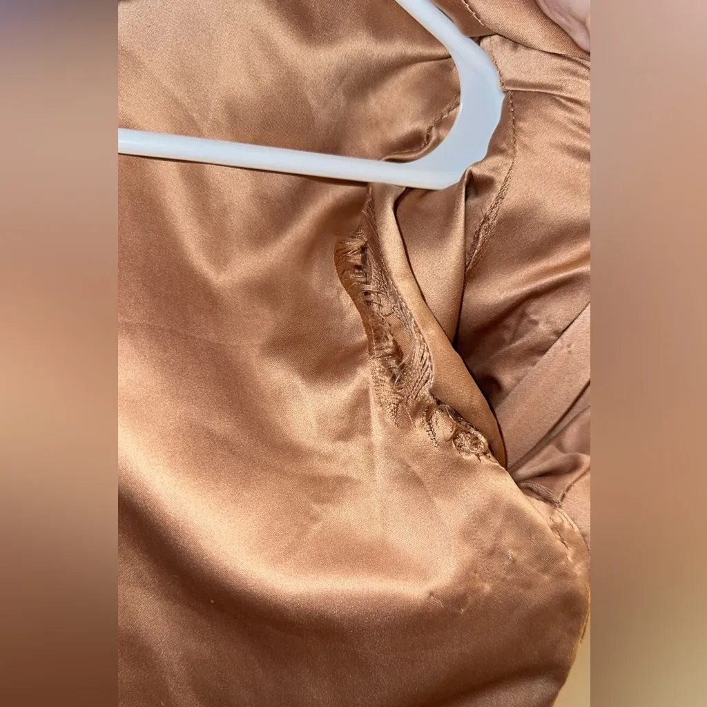 Francesca’s Tan Button-Up Long Teddy Coat - Image 5