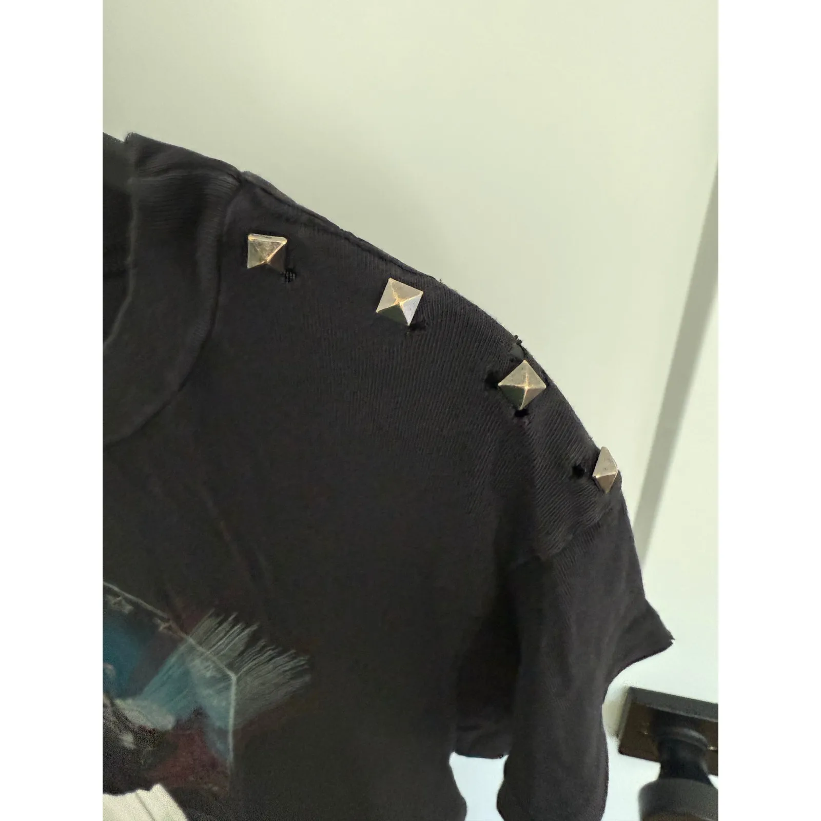 $198 Current Elliott Crystal Road Stud Tour Tee - Image 5