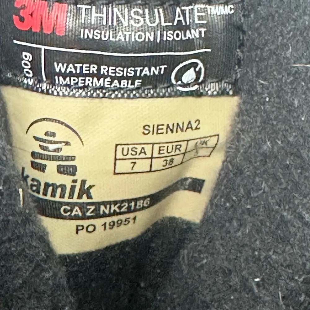 Kamik 3M Thinsulate Water Resistant Genuine Leather Lace Up High Boots Womens 7 - Image 11