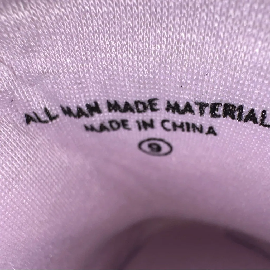 SODA Faux Suede Lavender Platform Slip-On Sneakers Women’s Size 9 - Image 9