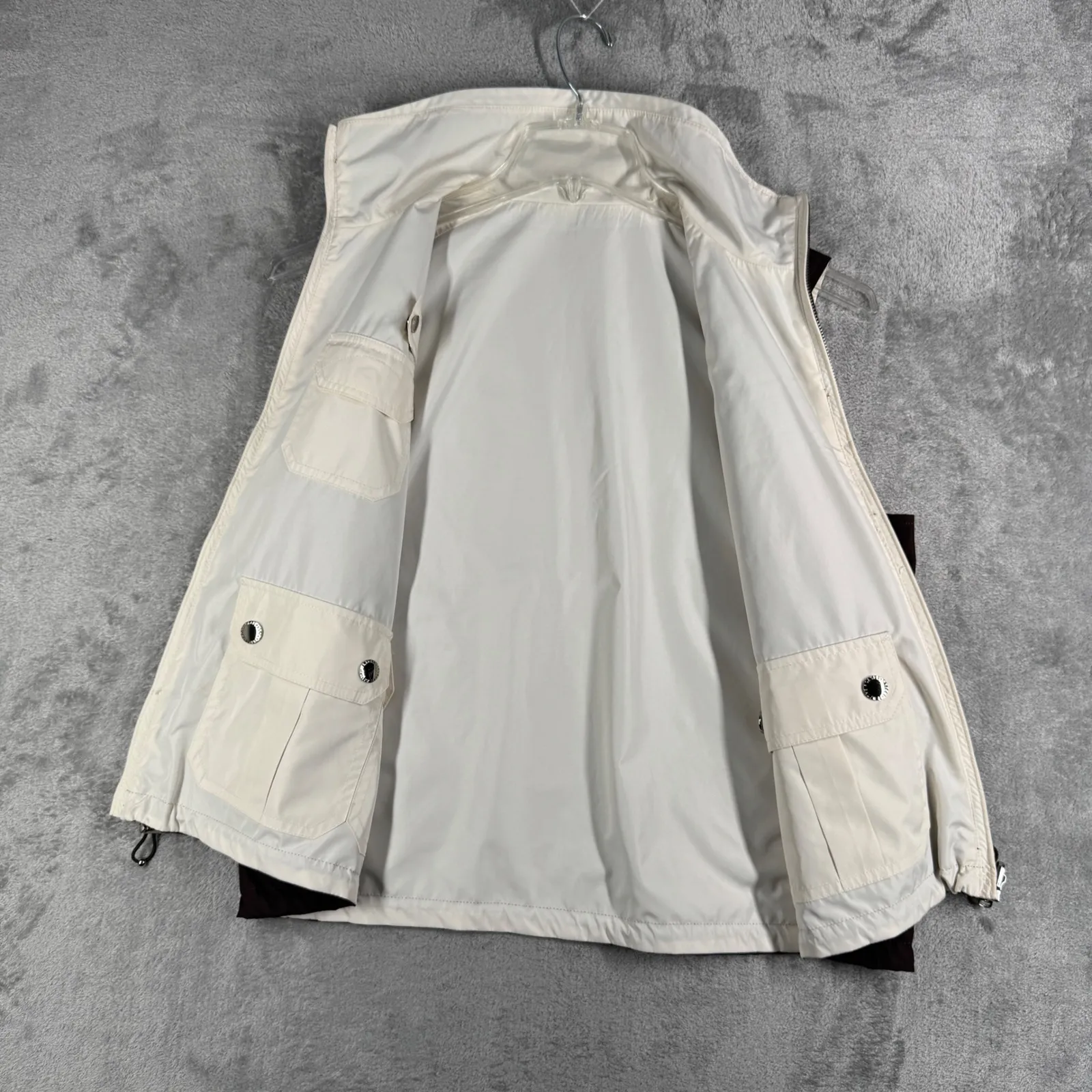 Lauren Ralph Lauren Vest Utility Brown Women L Pockets Reversible Outdoor Casual - Image 5