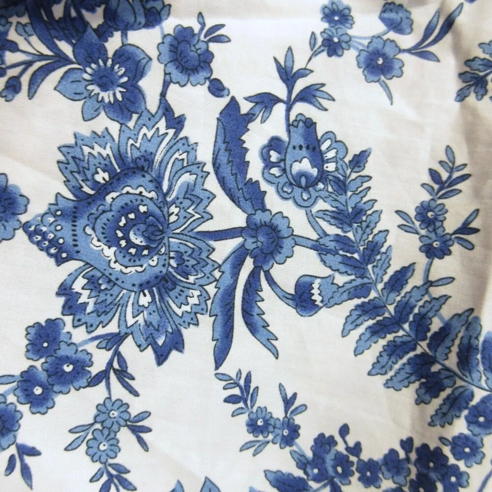 NWT Anthropologie Maeve Somerset Maxi in Ivory Blue Floral Tiered Cotton Dress M - Image 6