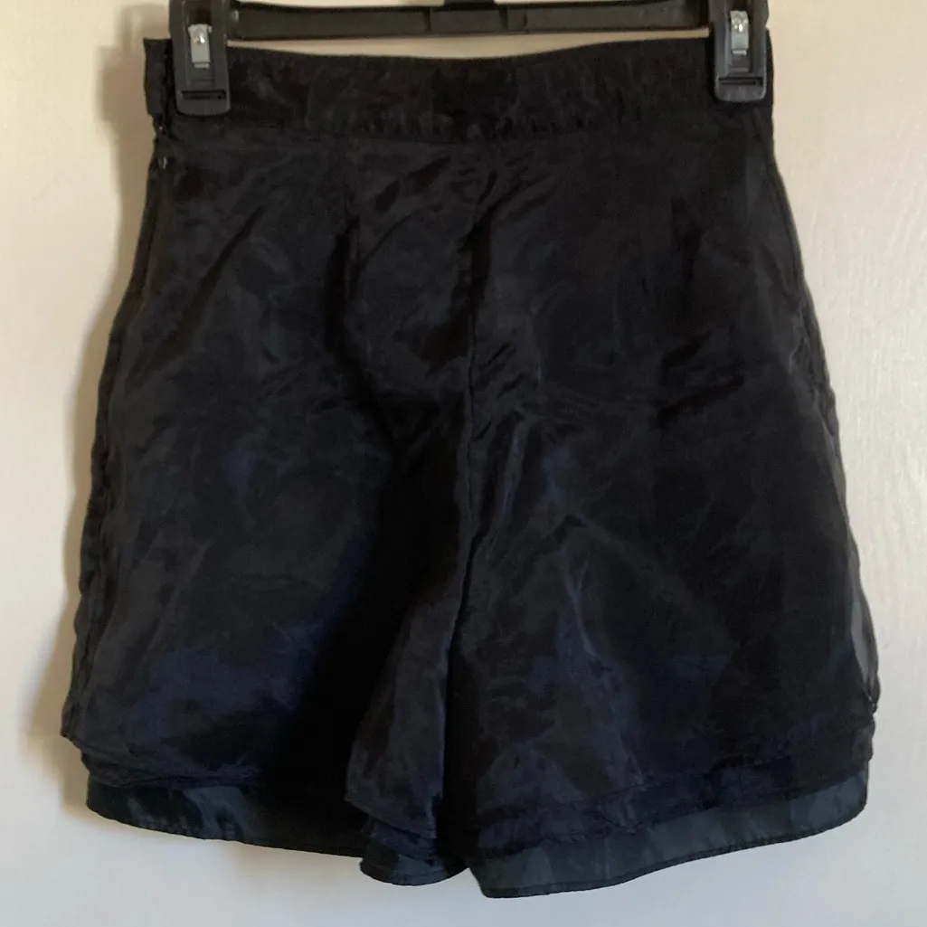 Kimchi Blue  Black Lined 2 Layered Sheer Black Chiffon Shorts - Image 10