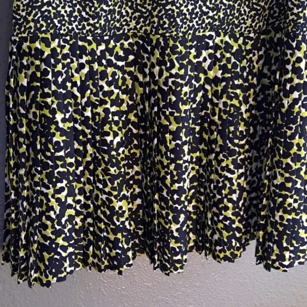 Loft- Leopard print, green, black and white dress‎ size 12p - Image 3