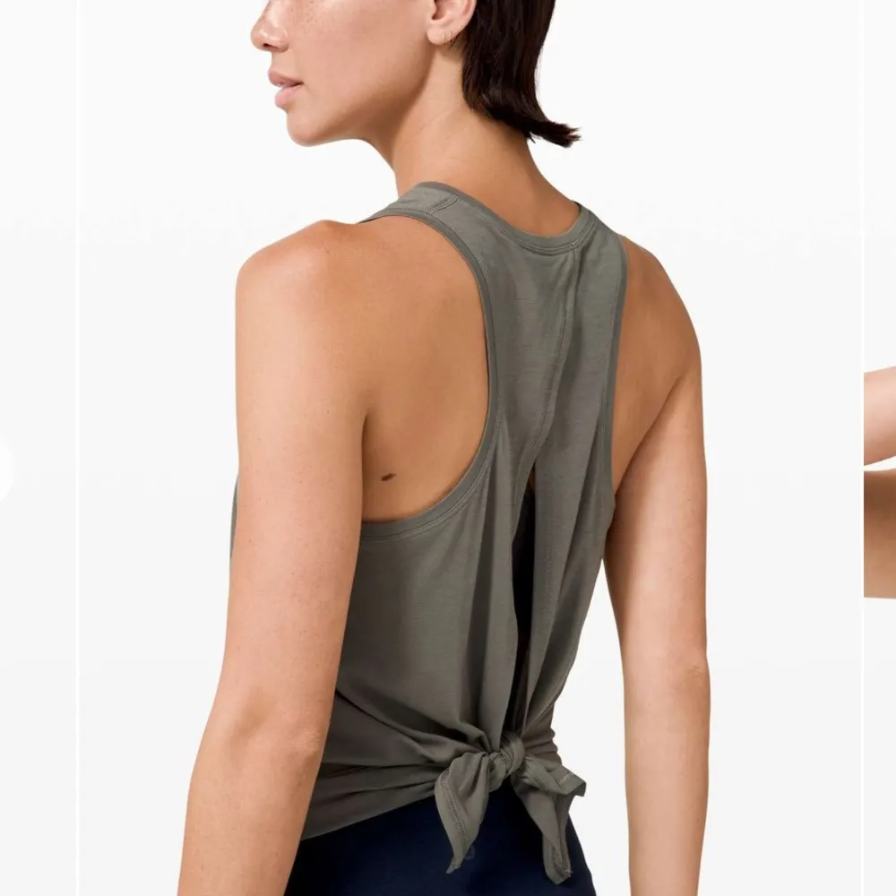 Lululemon All Tied Up Tank Grey Sage - Image 2