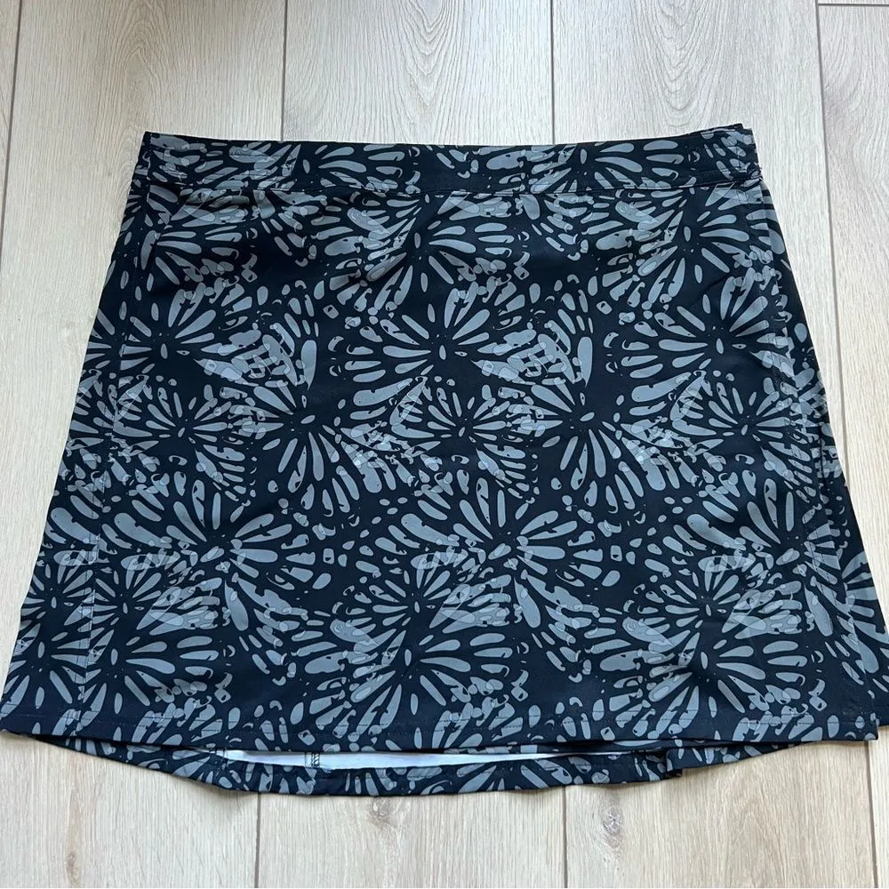 RipSkirt Hawaii Shibori Charcoal Length 2 Size XXL Quick Dry Swim Skirt Cover Up Black - Image 5
