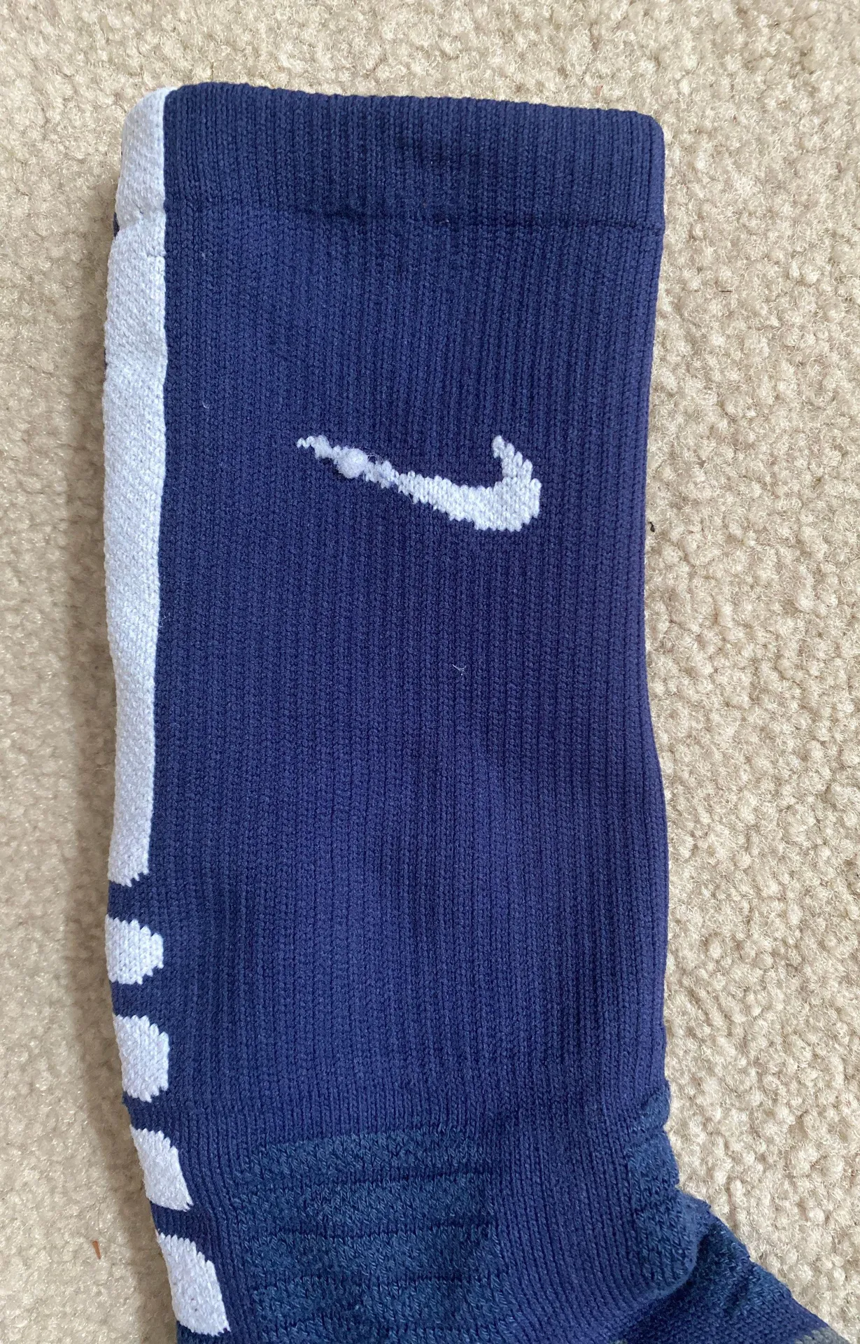 Nike Hyper Elite Dri-Fit Navy Blue Socks - Image 3
