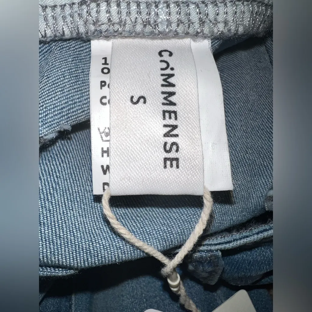 COMMENSE Washed Slim Draped Denim Pants
COLOR - Image 8