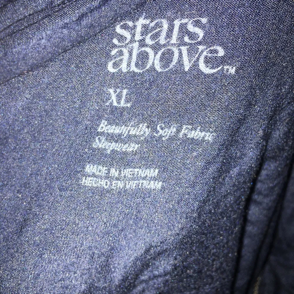 Stars Above dark blue pajama top, size XL - Image 3