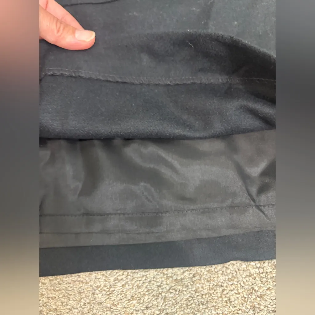 Metro Collection New York Women Wool Black Mini Skirt Size 12 Business Casual - Image 7