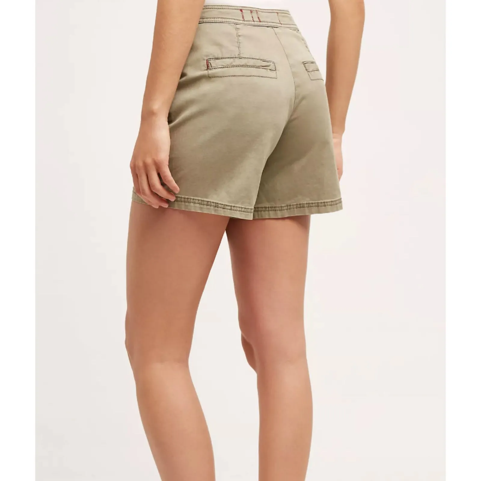 HEI HEI Anthropologie Moss Olive Green Utility Mini Skort Womens 6 - Image 2