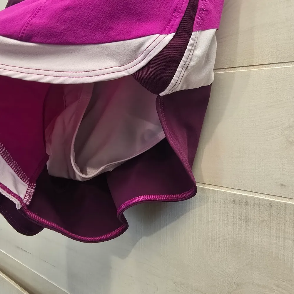 {XXS} Athleta Running Free Pink Colorblock  Athletic Shorts - Image 5