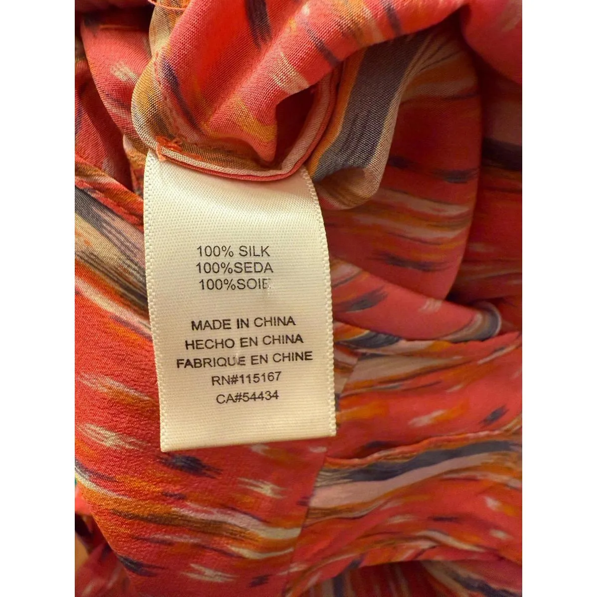 Jenny Han Silk romper, size Small, sleeveless with ruffle Orange - Image 6