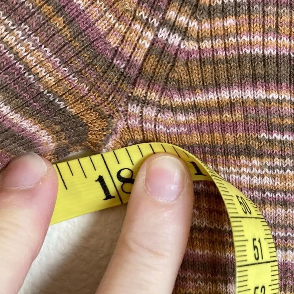 Madewell  Space Dyed V Neck‎ Cinched Sweater Size XXS (B12) - Image 7