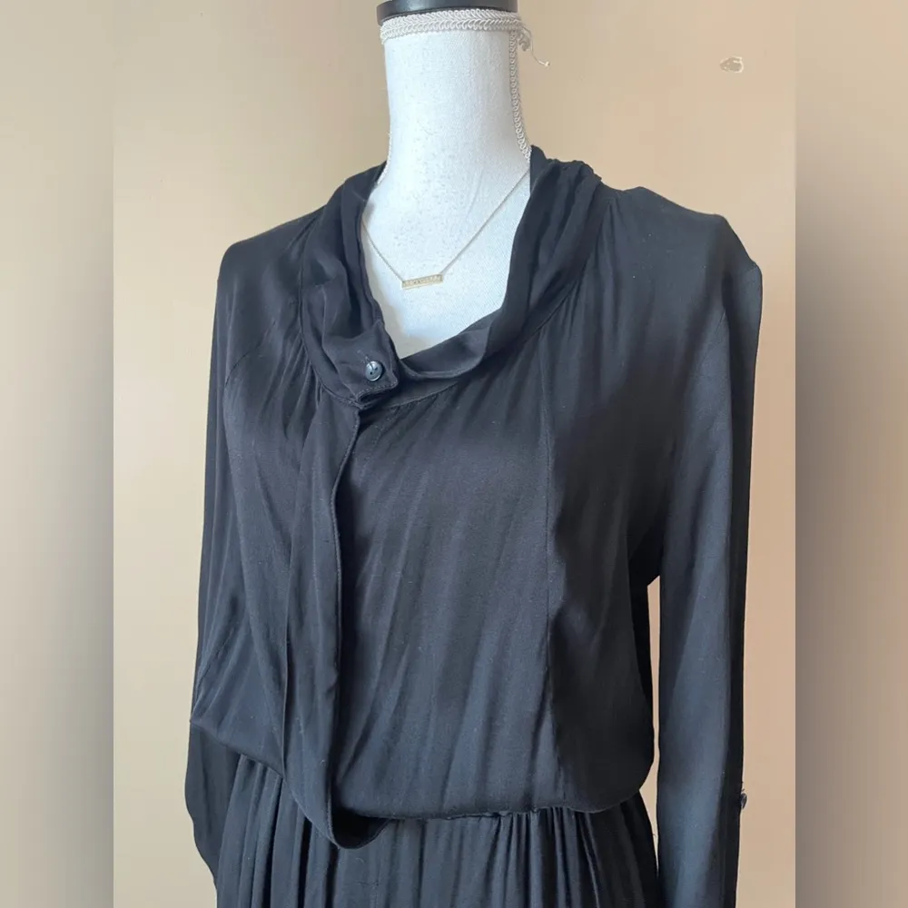 YOUNG FABULOUS & BROKE | Black Hamlet Lounge Long Sleeve Jersey Jumpsuit Sz S - Image 4