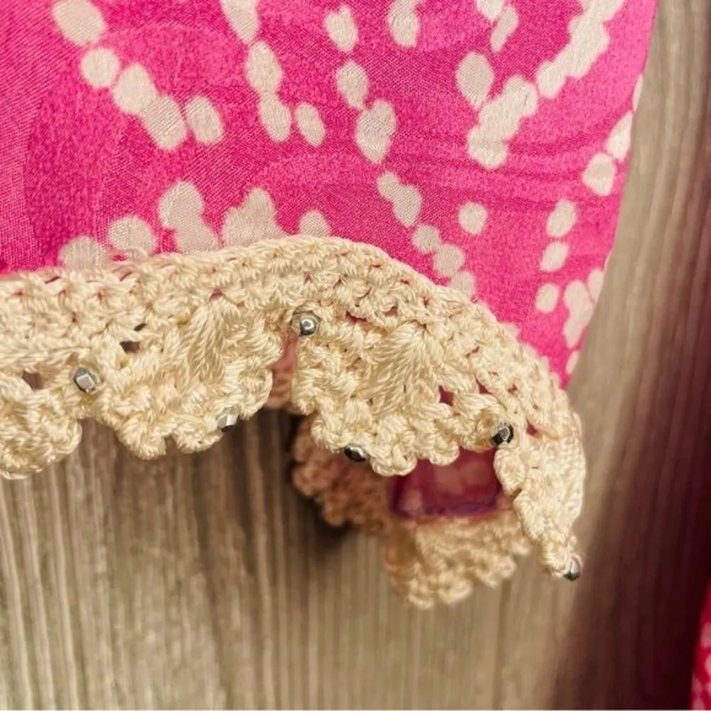 Calypso st Barth floor length maxi tropical ombre beach dress sundress with bead - Image 7