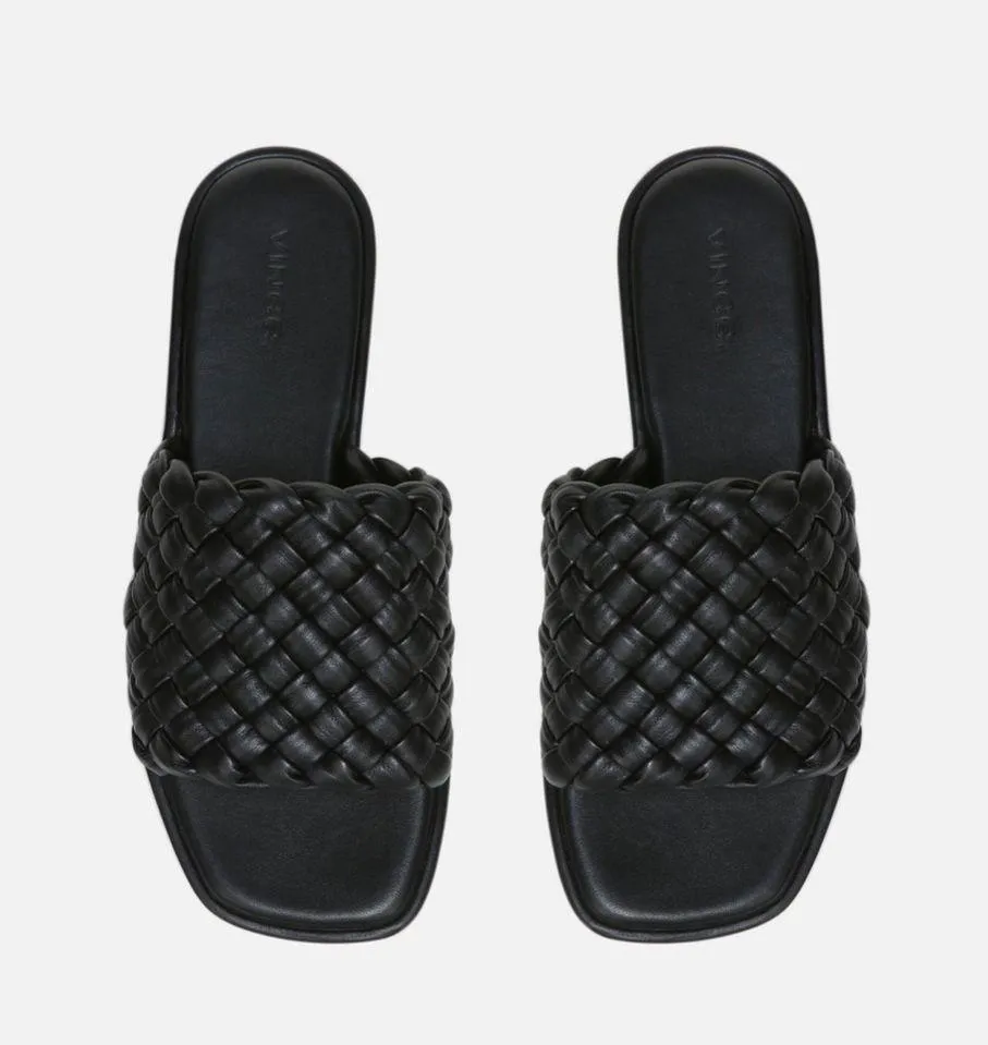 NWB Vince Rumi Sandal Black Size 9.5 Leather - Image 2