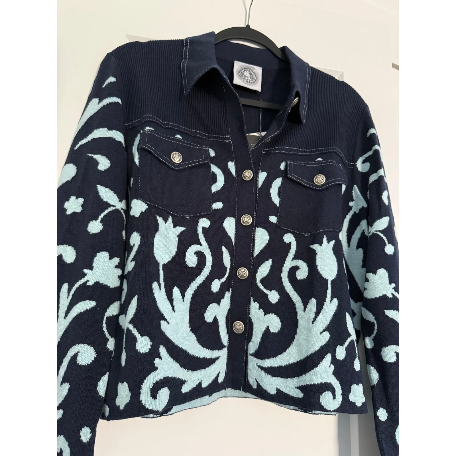 $495 New Happy Sheep Garden Knit Jacket - Image 3